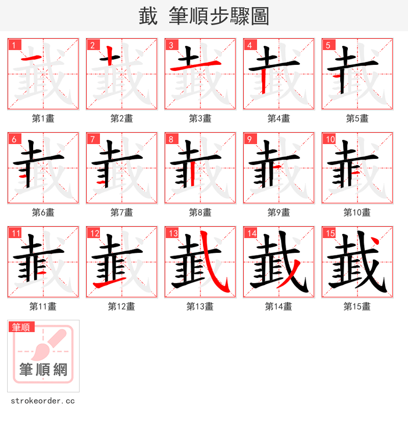 韯 的笔顺分步演示