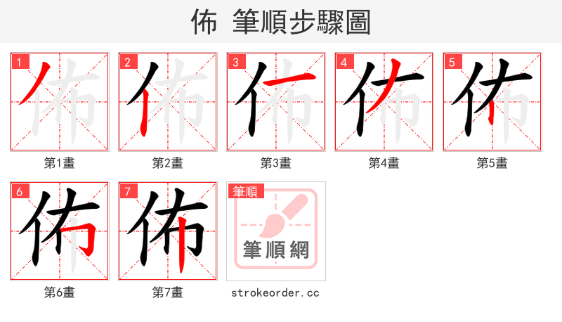 佈 的笔顺分步演示（一笔一画写字）