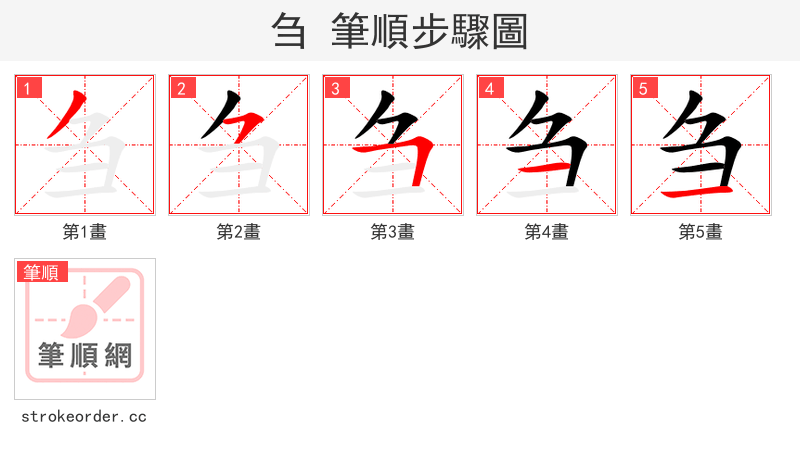 刍 的笔顺分步演示（一笔一画写字）