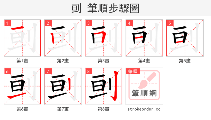 刯 的笔顺分步演示（一笔一画写字）