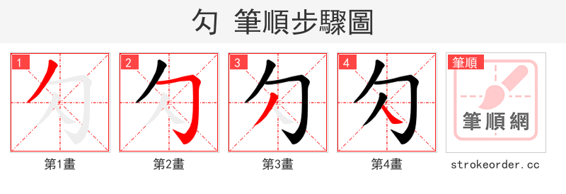 勽 的笔顺分步演示（一笔一画写字）