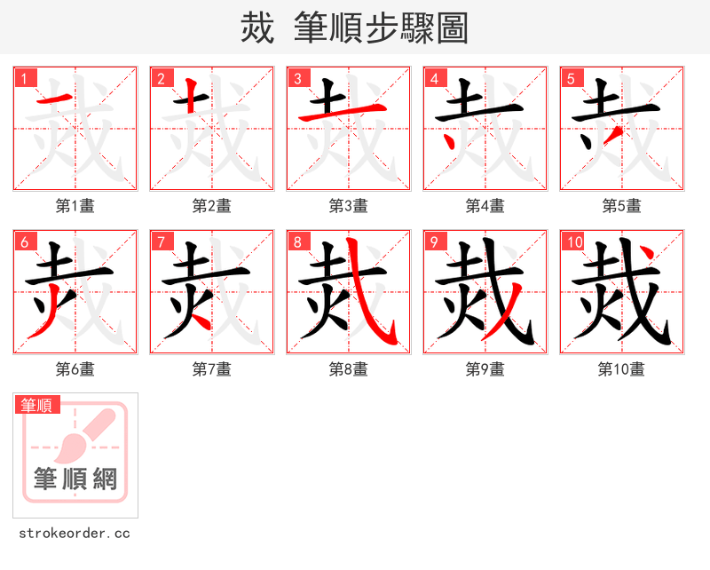 烖 的笔顺分步演示（一笔一画写字）