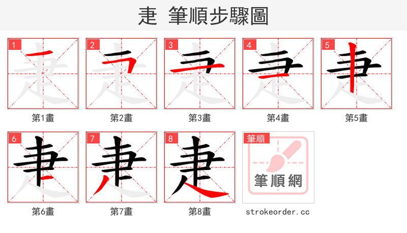 疌 的笔顺分步演示（一笔一画写字）