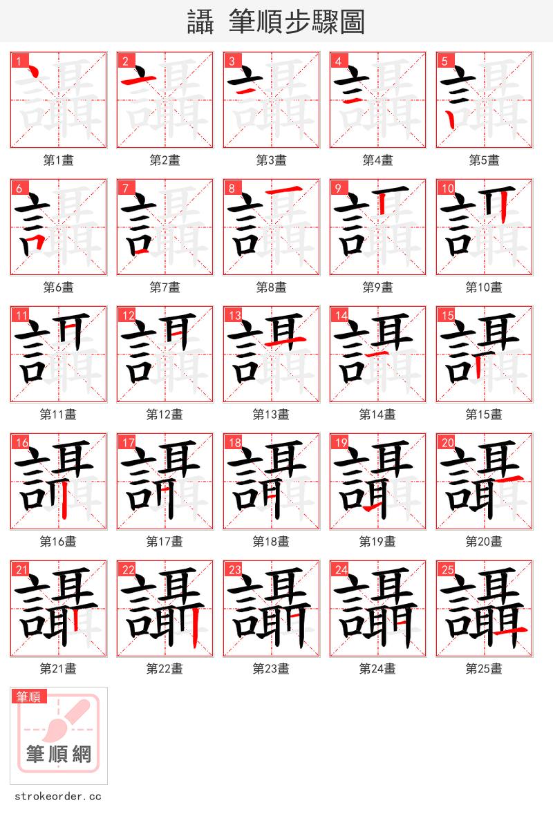 讘 的笔顺分步演示（一笔一画写字）