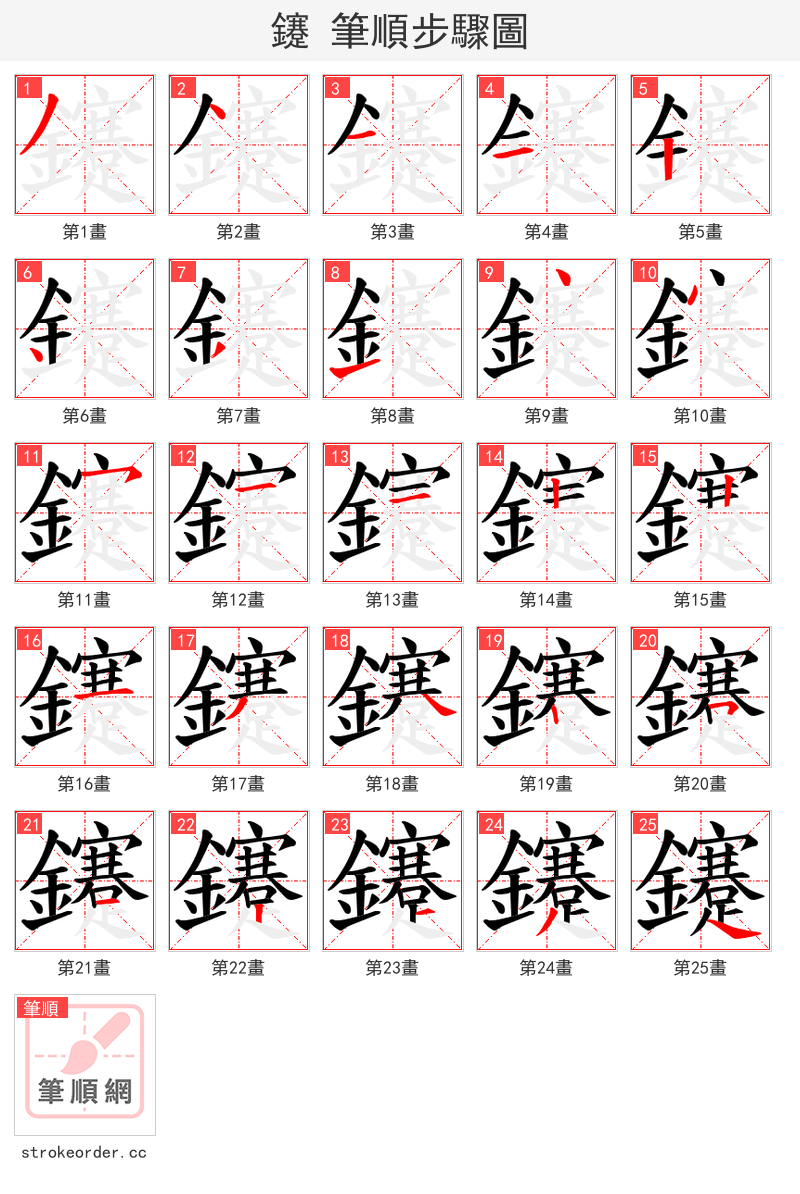 鑳 的笔顺分步演示（一笔一画写字）